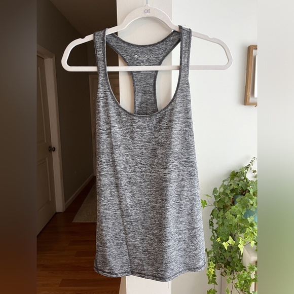 IDEOLOGY Heather Grey Racerback Athletic Tank Top - Picture 2 of 4